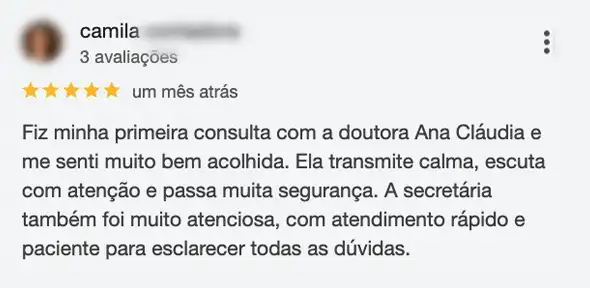 Depoimento Dra Ana Cláudia Neurologista Vitoria